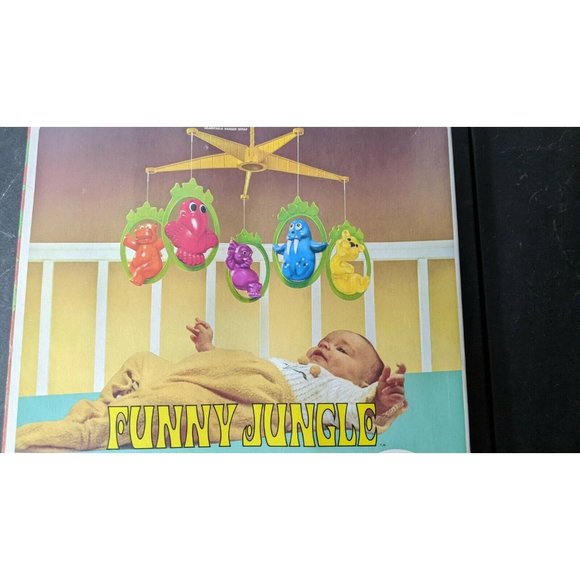 Vintage 1972 general mills fun jungle play-mobile Crib Mobile in the box rare! - Picture 3 of 12